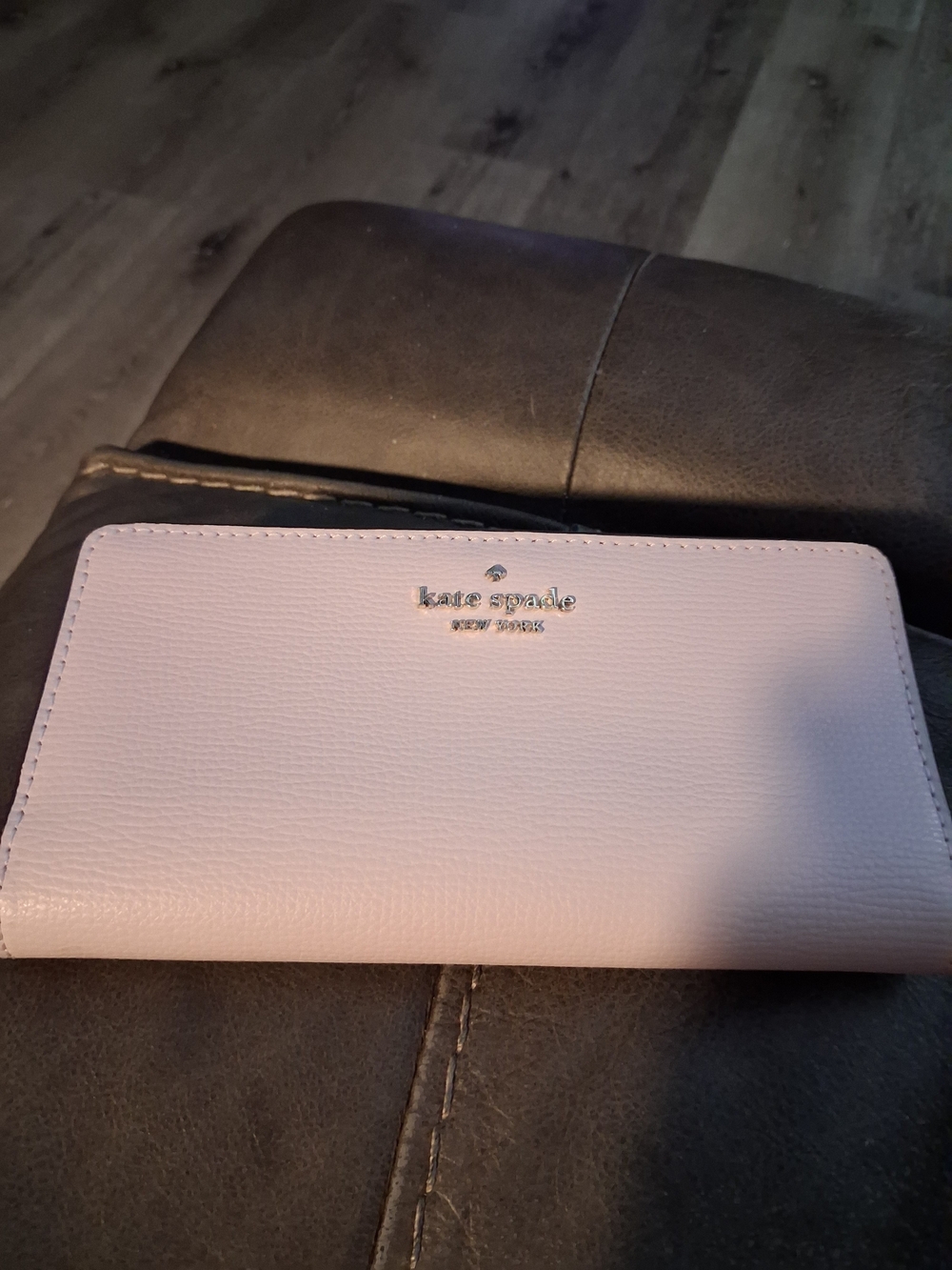 kate spade pale pink continental wallet